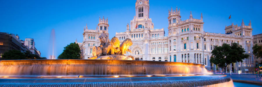 El viaje Madrid - Torrejón de Ardoz - Alcalá de Henares - Segovia* - San Ildefonso* - San Lorenzo de El Escorial - Aranjuez, saliendo de Alicante, Almería, Badajoz, Cáceres, Cádiz, Cartagena, Ciudad Real, Córdoba, El Ejido, El Puerto de Santa María, Elche, Granada, Jerez de la Frontera, Linares, Málaga, Mérida, Móstoles, Murcia, Plasencia, Valencia, Sevilla