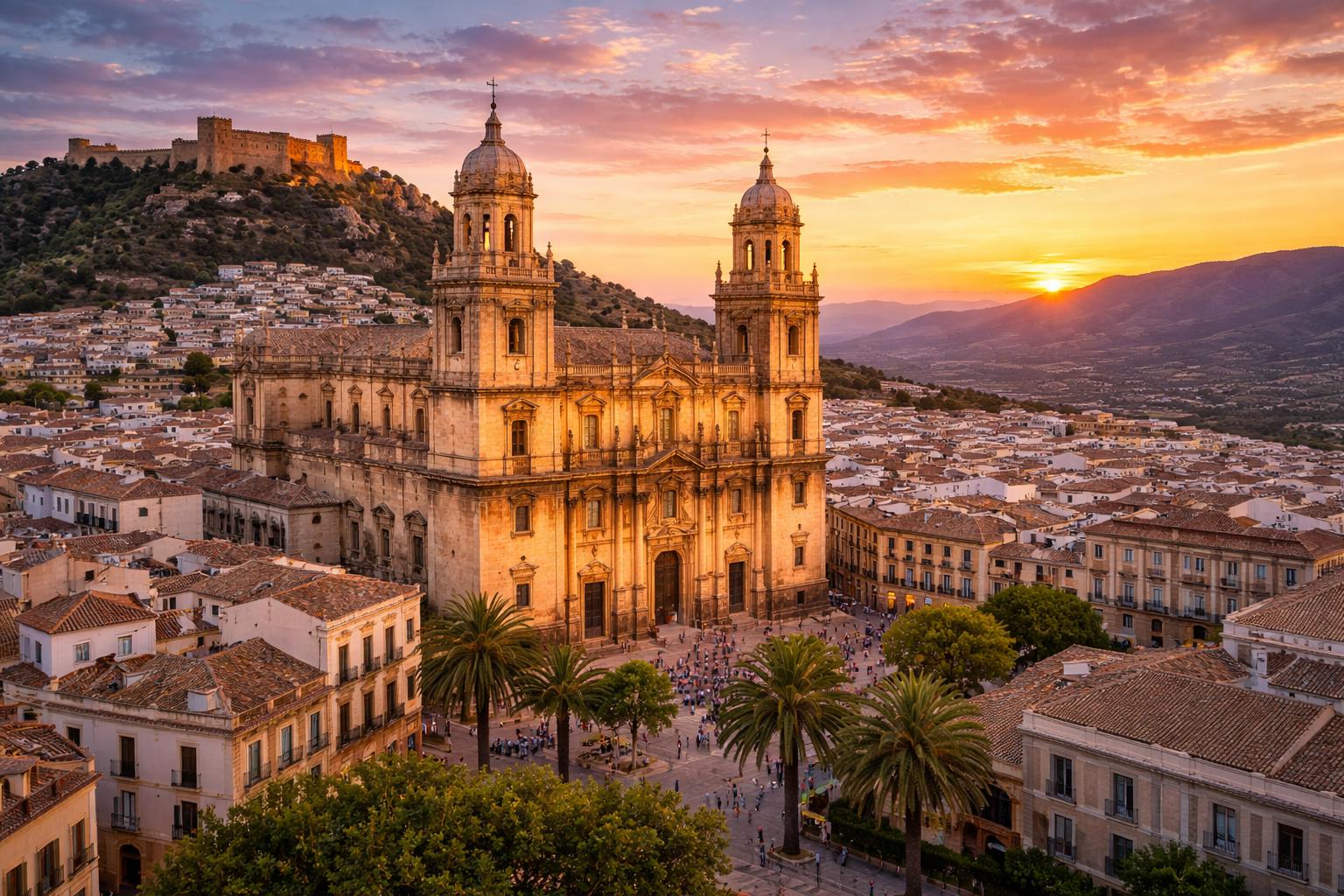 El viaje Úbeda - Baeza - Sierras de Cazorla - Sabiote - Baños de la Encina - Jaén - Iznatoraf - Linares, saliendo de Madrid, Valdepeñas