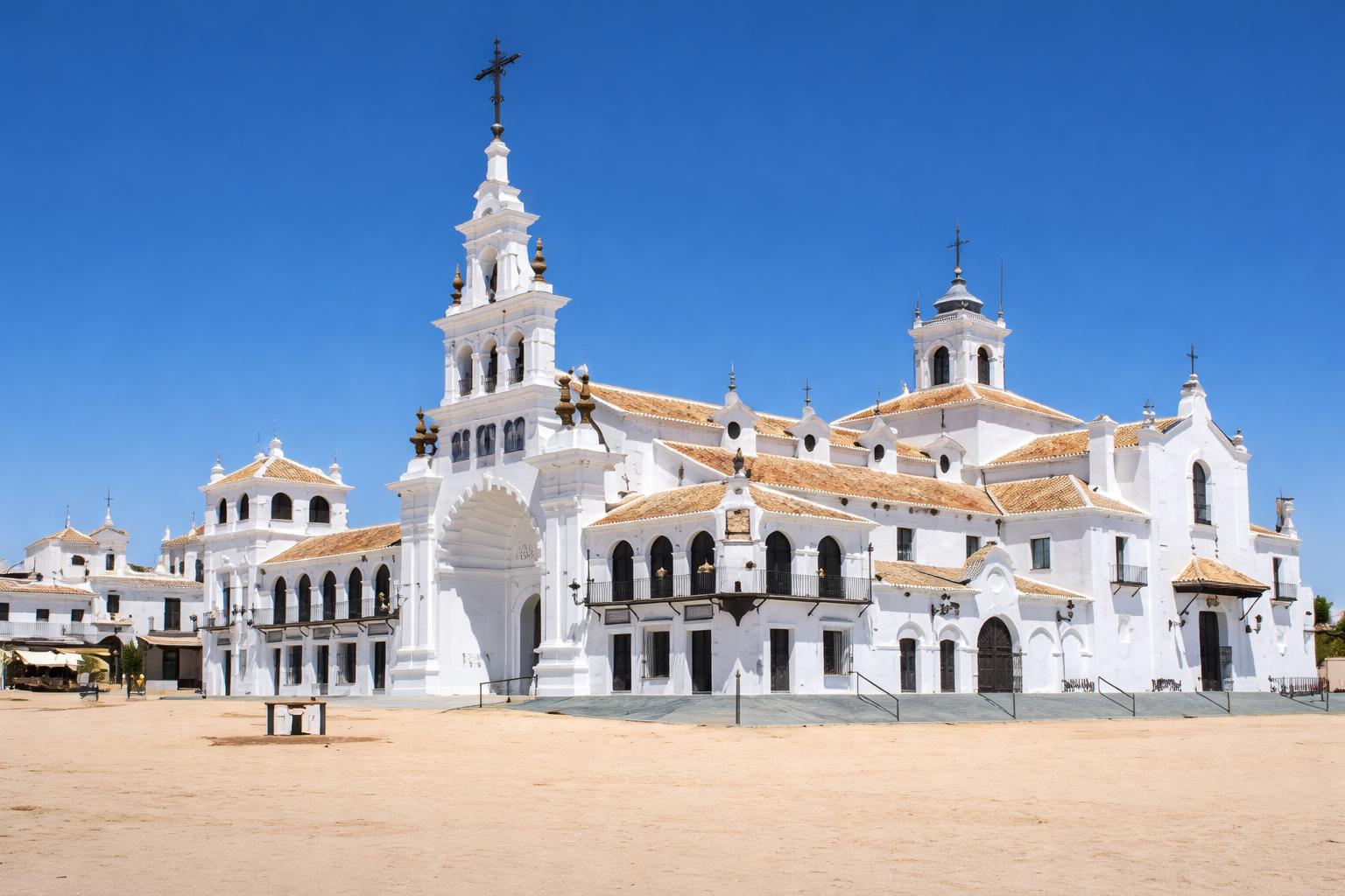 El viaje Huelva - Ayamonte - Vila Real de Santo António - Faro - Olhão - Tavira - El Rocío - Moguer, saliendo de Madrid, Valdepeñas