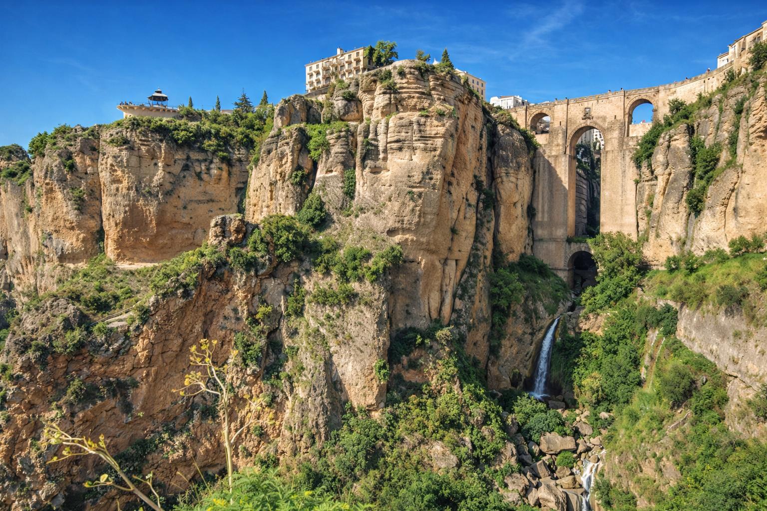 El viaje Málaga - Frigiliana - Benalmádena - Ronda - Setenil de las Bodegas - Marbella - Mijas, saliendo de Madrid, Valdepeñas