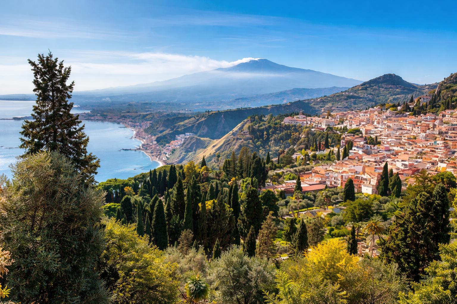 El viaje Catania - Taormina - Siracusa - Noto - Ragusa - Agrigento - Erice - Palermo - Cefalu, saliendo de Bilbao