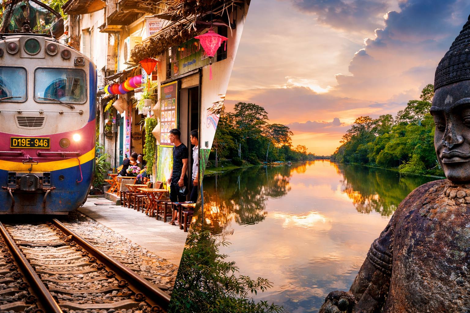 El viaje Hanoi - Ha Long  - Da Nang - Hoi An - Hué - Saigón (Ho Chi Minh) - Siem Riep, saliendo de Madrid, Barcelona