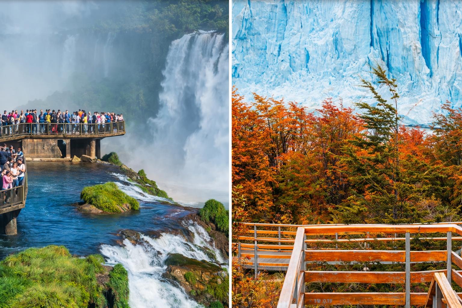 El viaje Buenos Aires - Ushuaia - Calafate - Cataratas del Iguazú, saliendo de Madrid, Barcelona